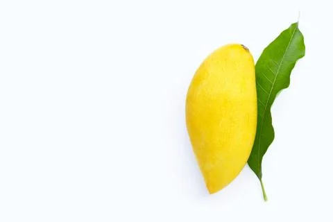 Tropical fruit, Mango  on white background. Stock Photos