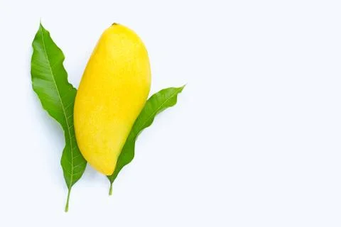 Tropical fruit, Mango  on white background. Stock Photos