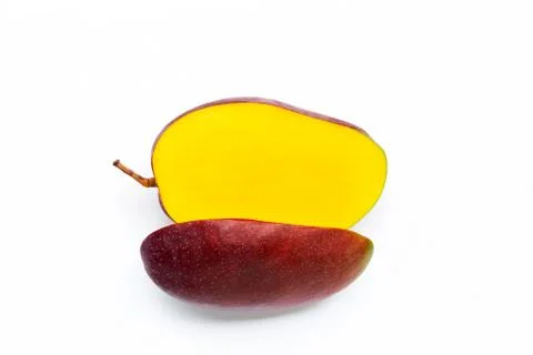 Tropical fruit, Mango  on white background. Stock Photos