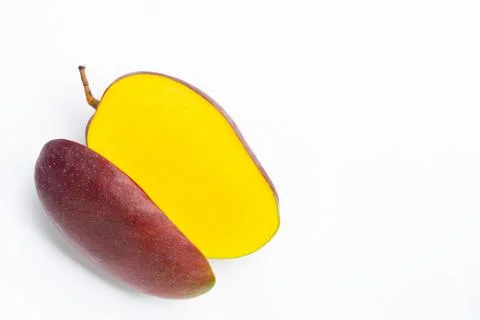 Tropical fruit, Mango  on white background. Stock Photos