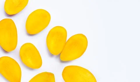 Tropical fruit, Mango  on white background. Foto stock