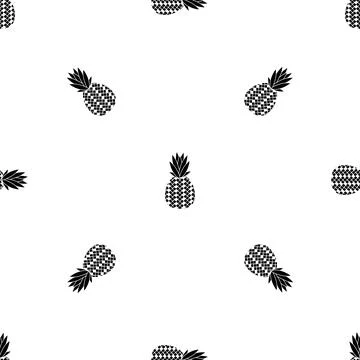 Tropical fruit pattern seamless vector Illustrazione stock
