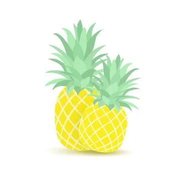 Tropical fruit pineapple Stock Illustration