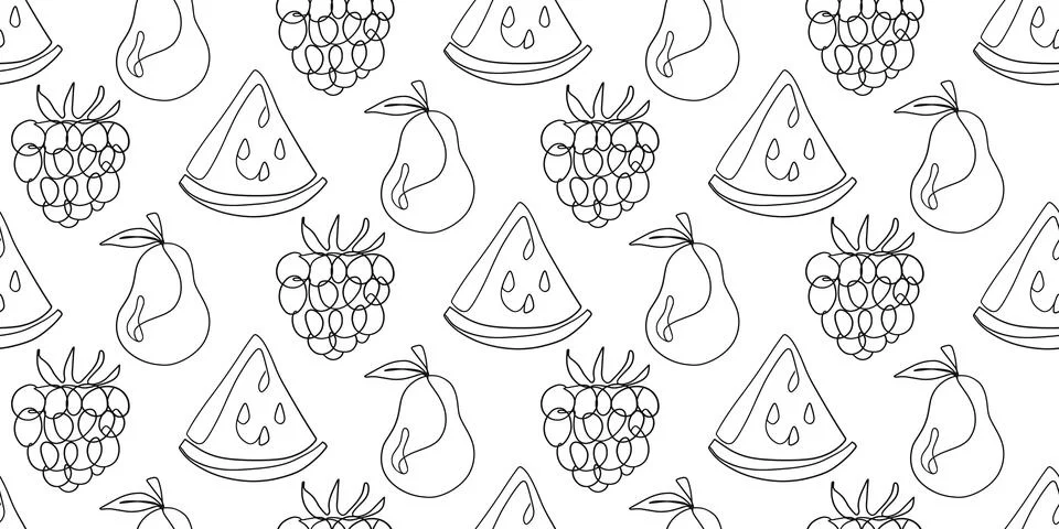 Tropical Fruit Vector Seamless pattern 스톡 일러스트