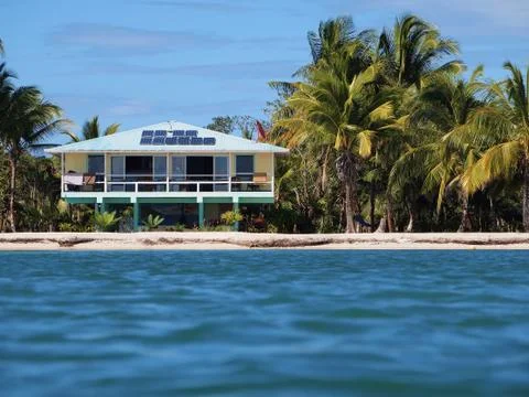 Tropical off-grid house Stock Photos