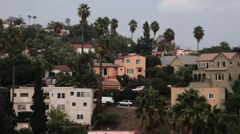 Tropical Hillside homes Stock Footage 958069