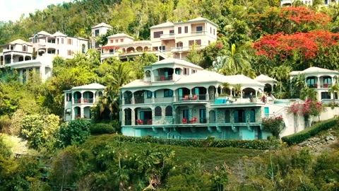 Tropical House Stock Footage 136671881