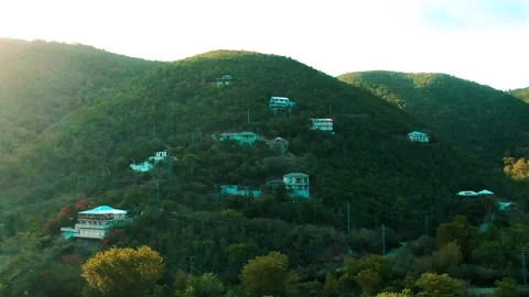 Tropical House Mountainside Stock Footage 136671845
