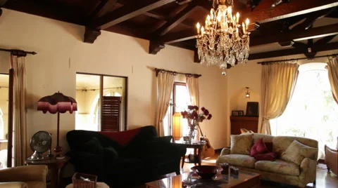 Tropical House Parlor Stock Footage 40811407