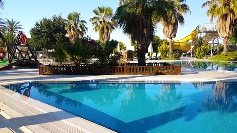 Tropical house yard Video stock 86205167