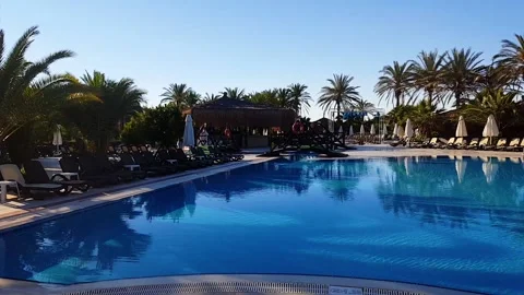 Tropical house yard Stock Footage 86205967