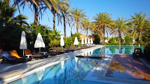 Tropical house yard Stock Footage 86206957