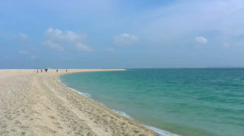 Tropical island beach (timelapse) Stock Footage 725877