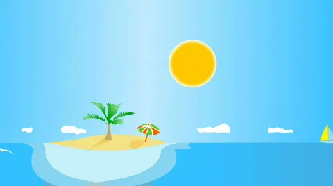 Tropical island Stock Footage 506004