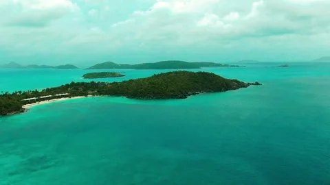 Tropical Island Stock Footage 136671822