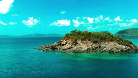 Tropical Island Stock Footage 136671890
