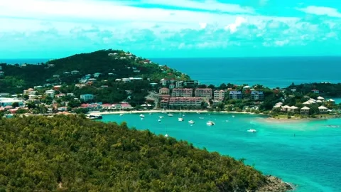 Tropical Island Stock Footage 136671944