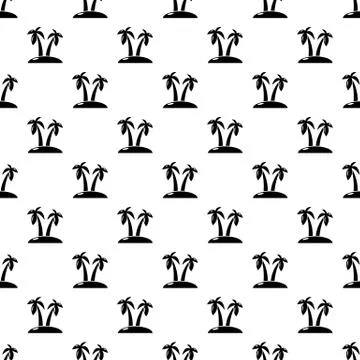 Tropical island pattern vector seamless 스톡 일러스트