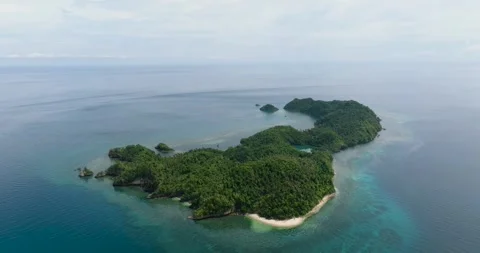 Tropical island with sandy beach. Stock Footage 251420132