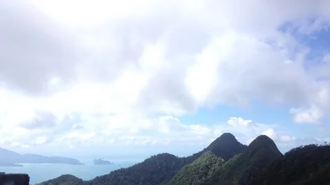 Tropical island timelapse Video stock 71669084
