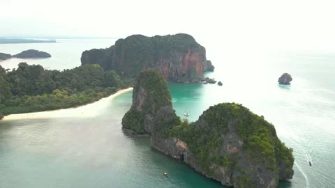 Tropical island from the top Stock Footage 270167787