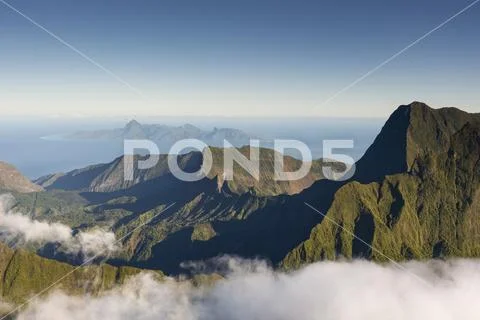 Tropical Islands of French Polynesia Stock Photos