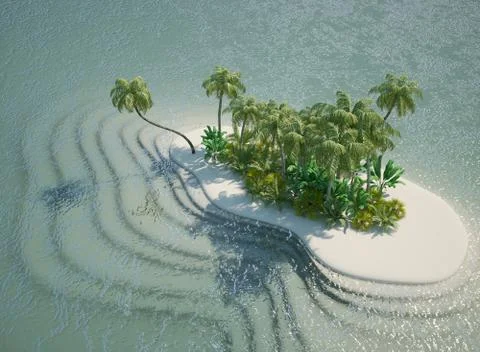 Tropical Islands Stock Illustration