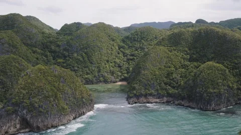 Tropical islands in the ocean Stock Footage 255168286