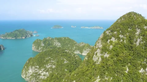 Tropical islands in the ocean Stock Footage 255626580