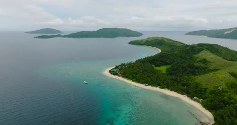 Tropical Islands in Romblon, Philippines. Stock Footage 266803156