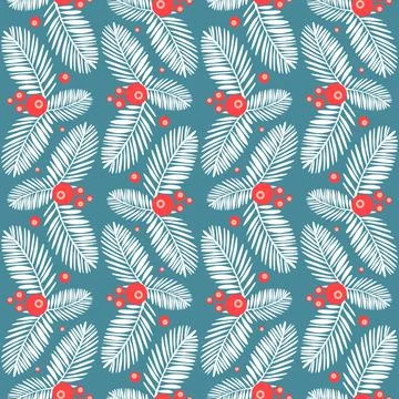 Tropical jungle seamless pattern palm leaf, green blue orange color Stock Illustration