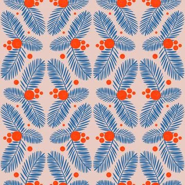 Tropical jungle seamless pattern palm leaf, vector illustration for design Illustrazione stock
