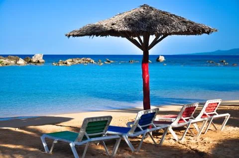 Tropical lagoon Stock Photos