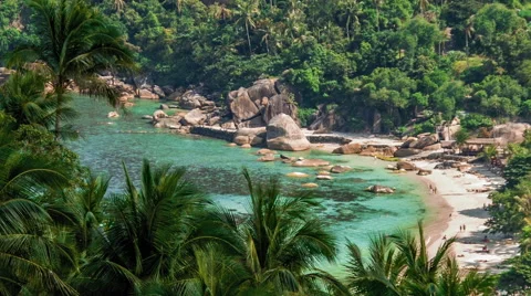 Tropical laguna beach Vídeo Stock 59678861