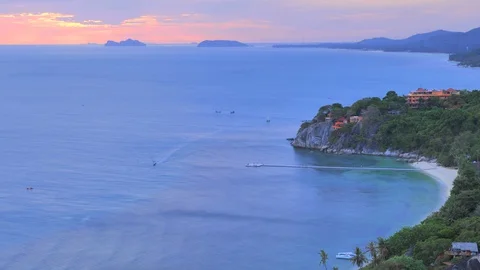 Tropical landscape Stock Footage 129320589