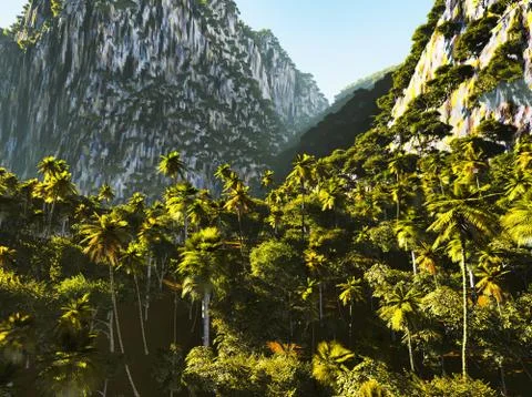 Tropical landscape Stock-Illustration