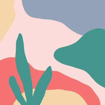 Tropical leaf creative illustration concept Stock Illustration