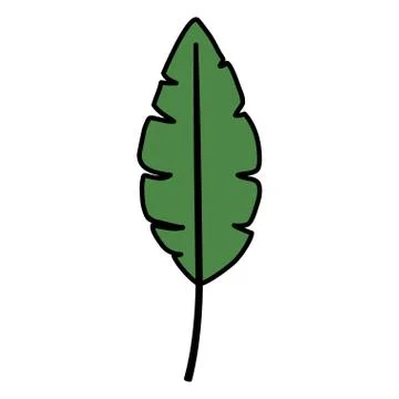 Tropical leaf ecology icon Illustrazione stock