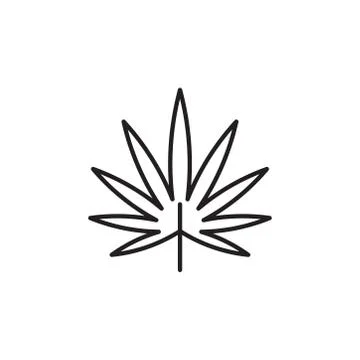 Tropical leaf icon vector on white background Stock Illustration