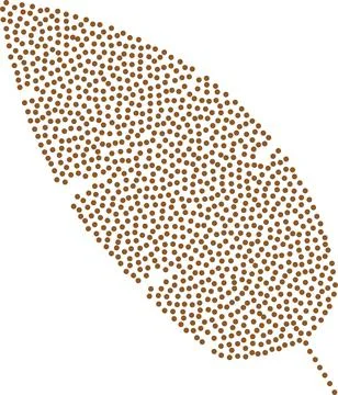 Tropical leaf. Leaf symbol. Modern design Stockillustratie