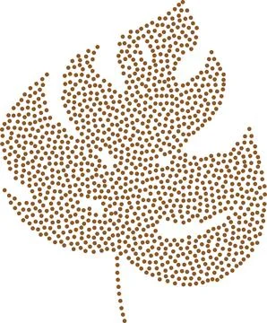 Tropical leaf. Leaf symbol. Modern design 库存插图