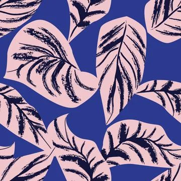 Tropical Leaf Seamless Pattern Design イラスト素材