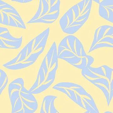 Tropical Leaf Seamless Pattern Design 스톡 일러스트