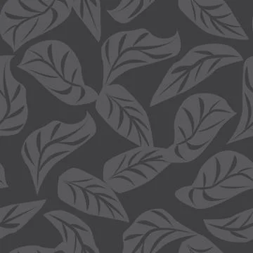Tropical Leaf Seamless Pattern Design Stock Illustration