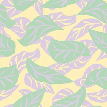 Tropical Leaf Seamless Pattern Design 스톡 일러스트