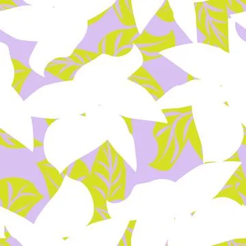 Tropical Leaf Seamless Pattern Design Stock Illustration