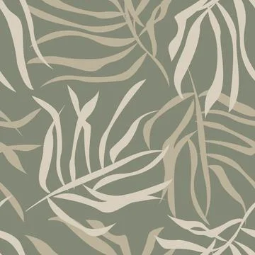 Tropical Leaf Seamless Pattern Design Illustrazione stock