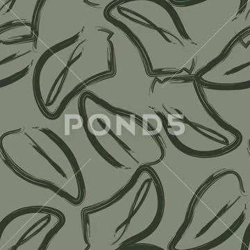Tropical Leaf Seamless Pattern Design Ilustraciones de archivo