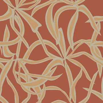 Tropical Leaf Seamless Pattern Design イラスト素材