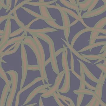 Tropical Leaf Seamless Pattern Design Illustrazione stock